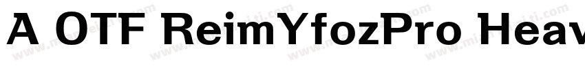 A OTF ReimYfozPro Heavy字体转换